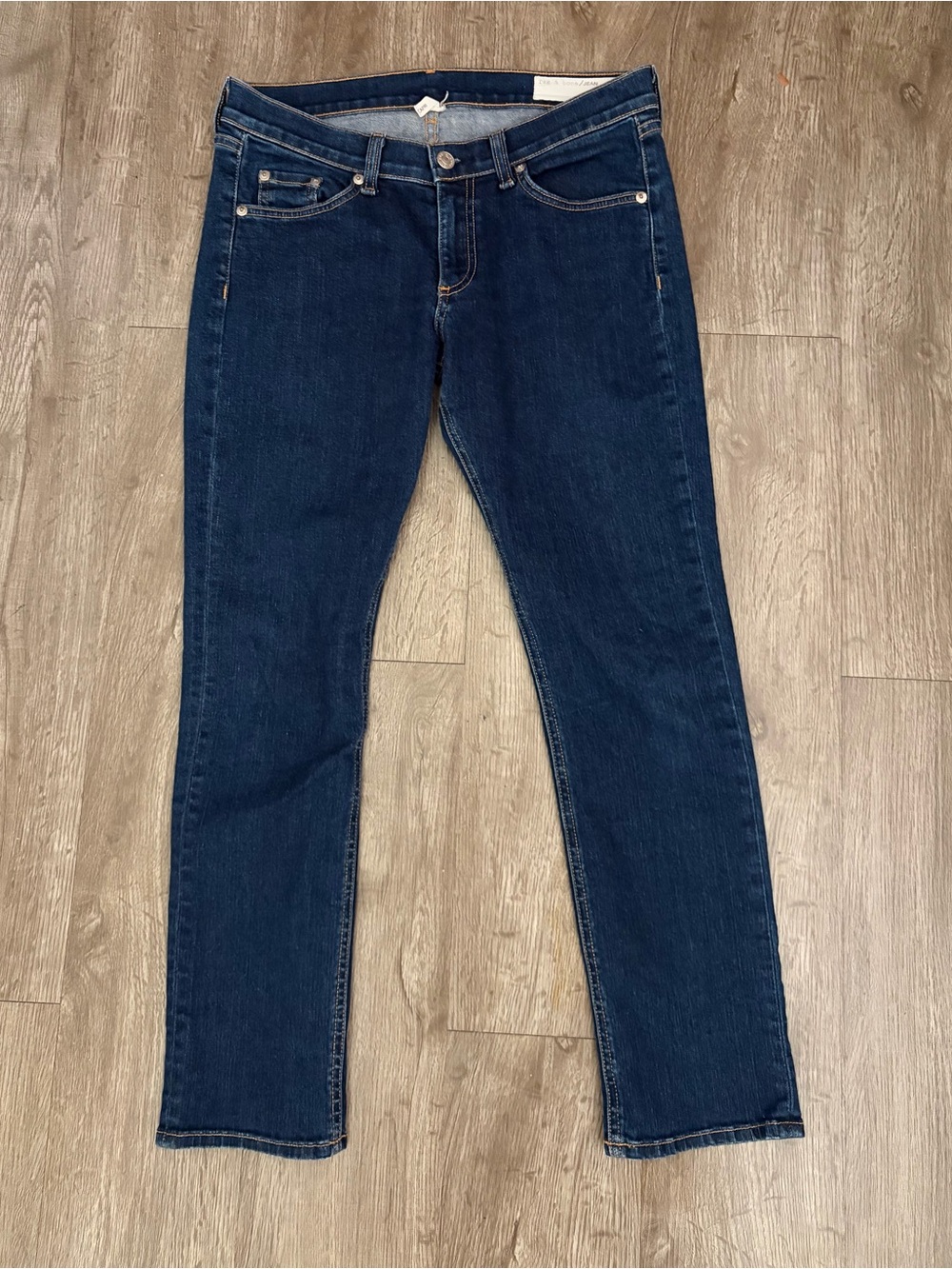 rag & bone JEAN Capri Skinny Jeans Heritage Wash Size 27 Dark Ankle Cropped